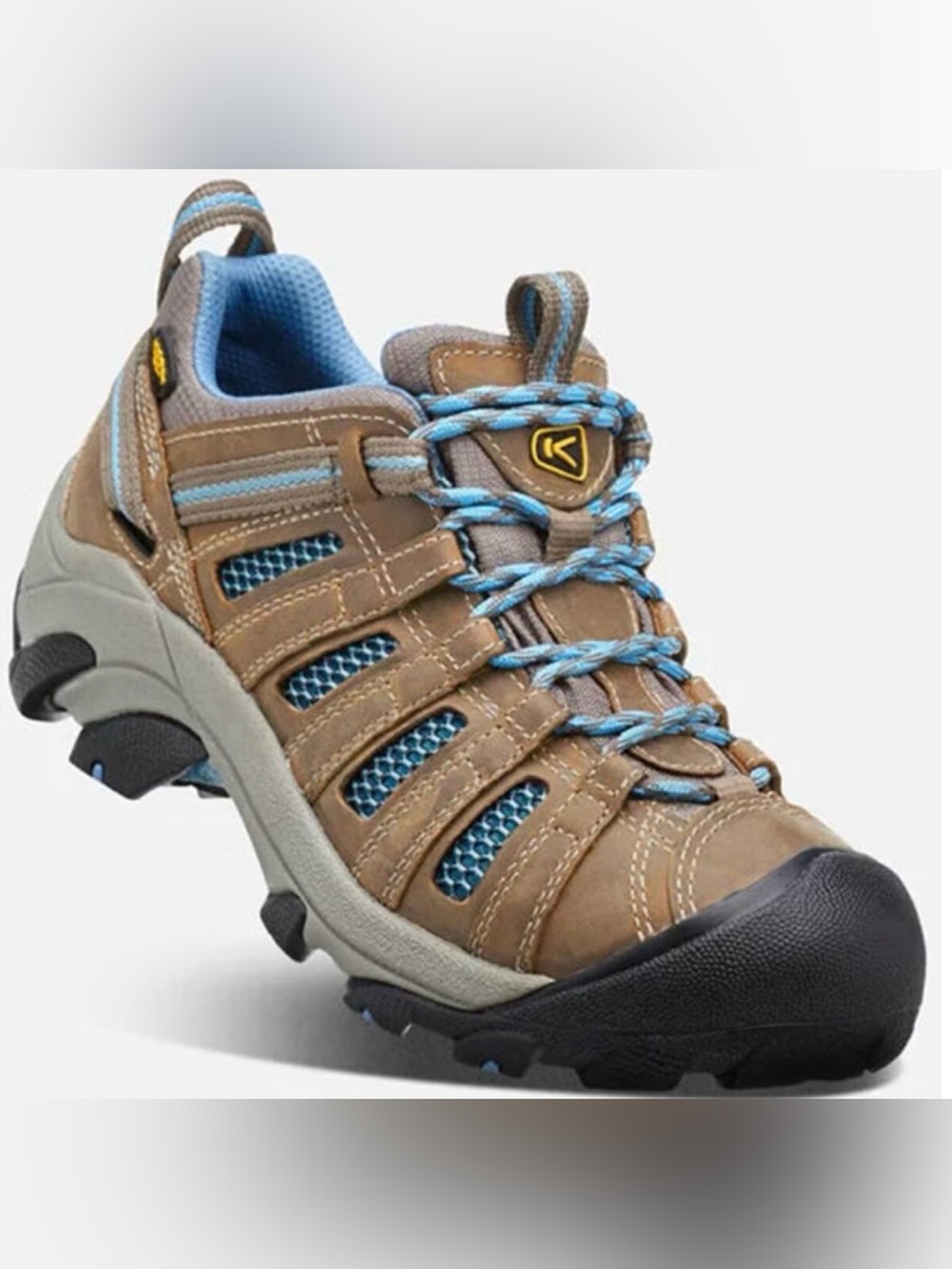 KEEN WOMEN'S VOYAGEUR HIKING SHOES  - SOFT TOE PREOWNED SIZE 9.5 review photos